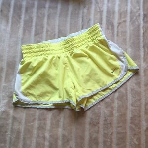 Nike Dri-Fit shorts yellow gray white size M